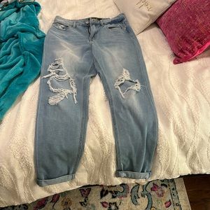 ripped mom jeans
